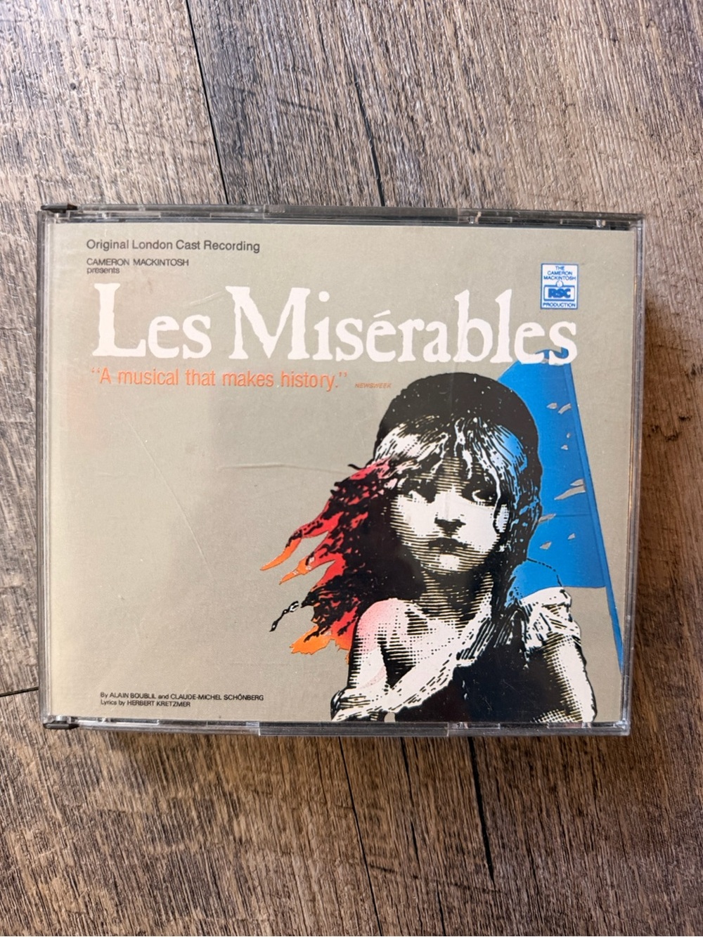 Les Misérables Original London Cast 2 CD Set Musical Soundtrack